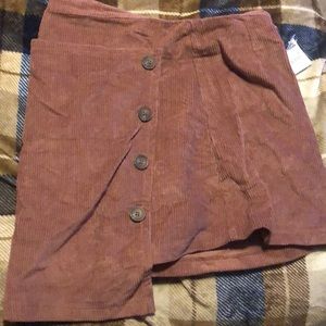 Asymmetrical mini skirt!